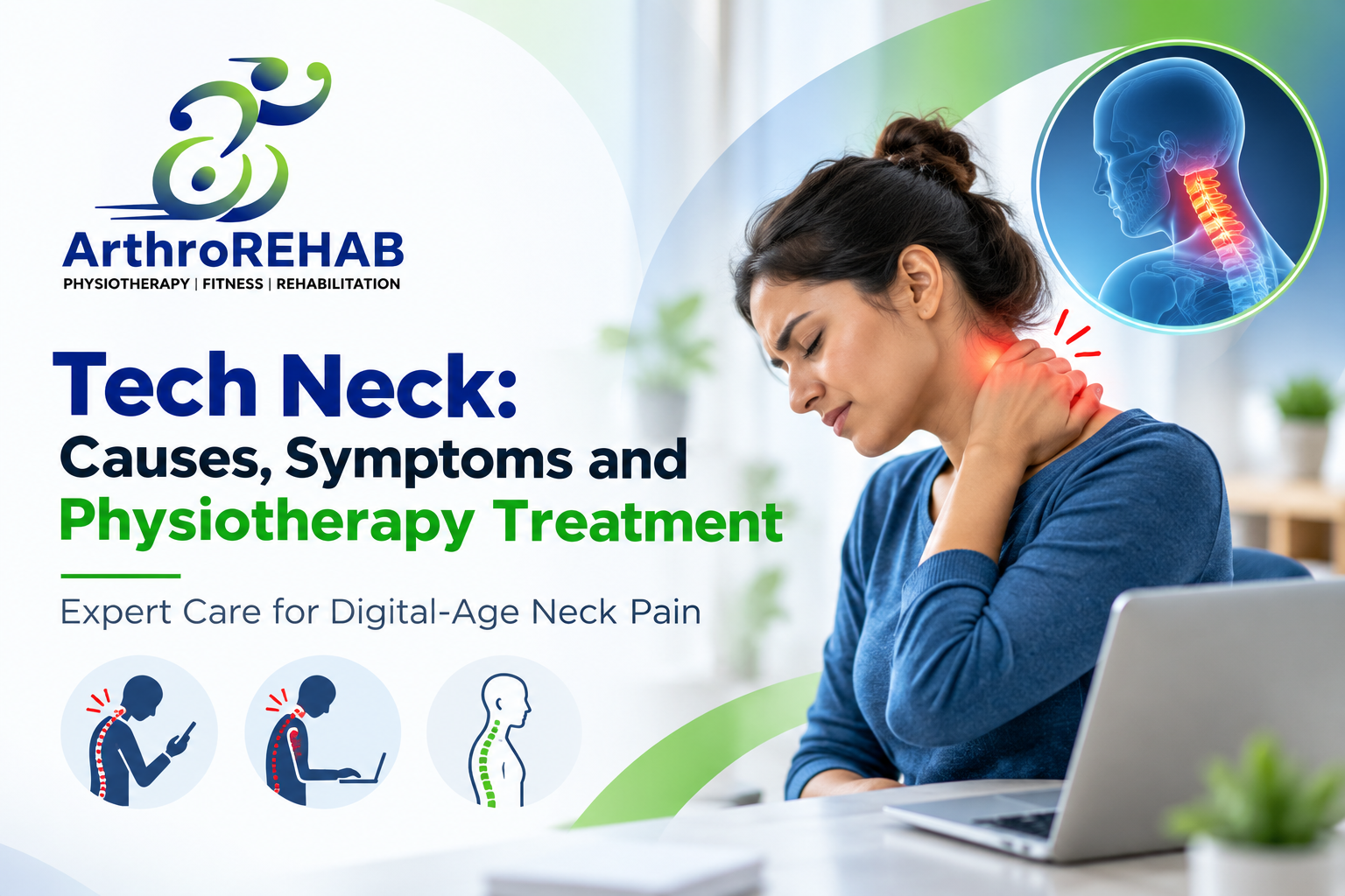 Tech Neck: Causes, Symptoms and Physiotherapy Treatment – Complete Guide